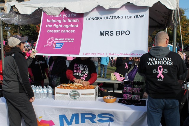 Charity event banner for MRS BPO